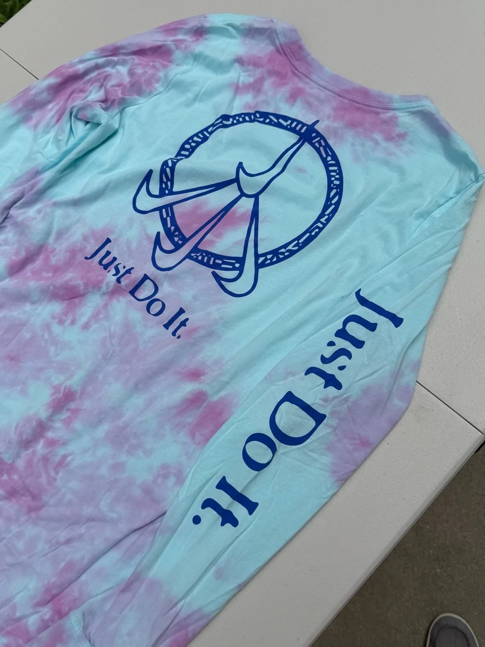 Nike Soft Tie-Dye Long Sleeve Tee - Mint & Lilac